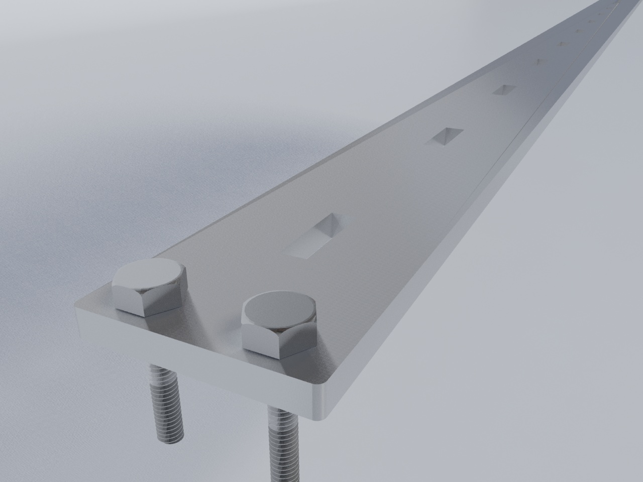 Piastra fissaggio al suolo